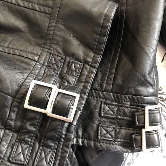 Vegan Leather Black J2 Moto Jacket - Picture 6 of 8